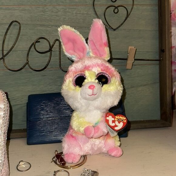 Beanie Boo’s bunny tye dye “Lollipop”. 6 inch. NWT - Picture 5 of 6